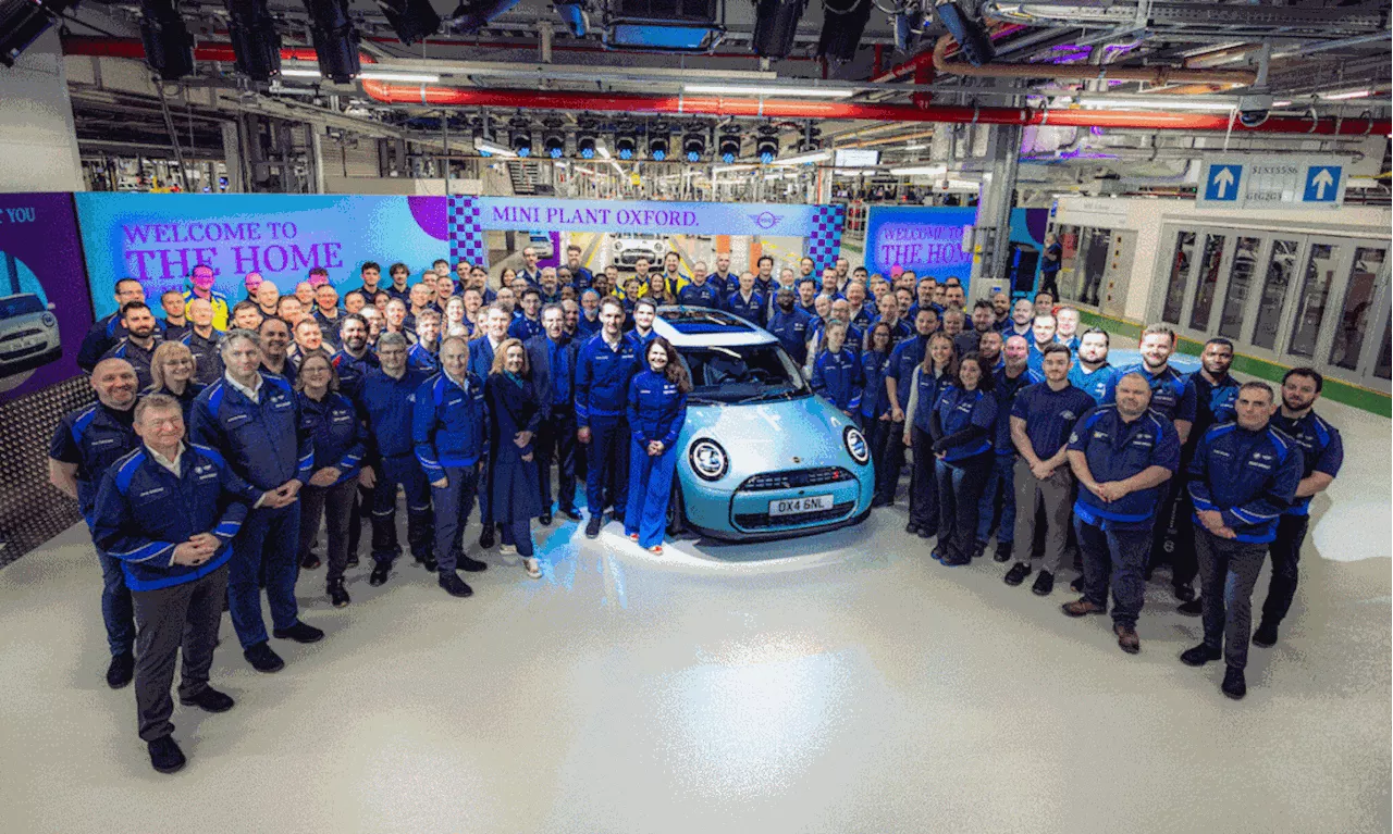 First new three-door Mini Cooper leaves production line