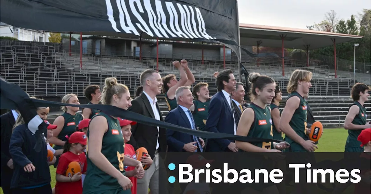 Tasmania’s first AFL club logo and colours unveiled