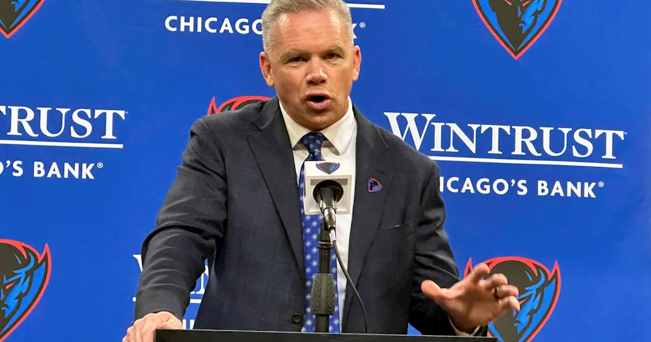 DePaul basketball coach Chris Holtmann aims to bring team back