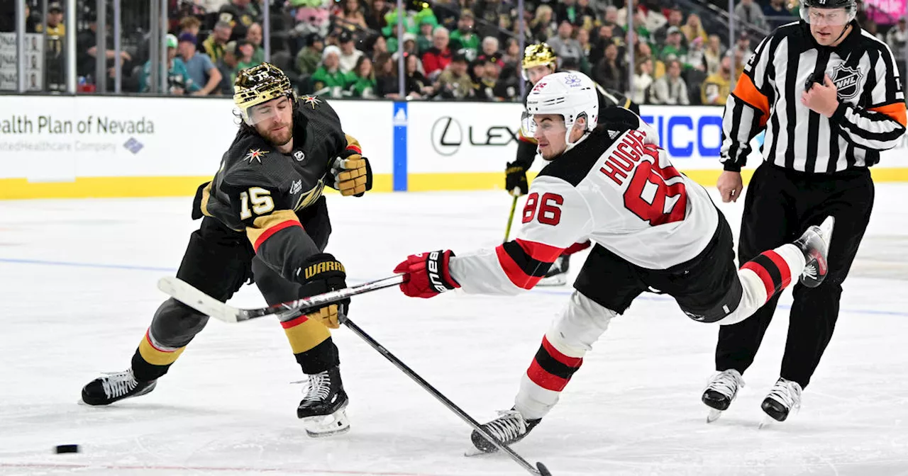 Devils allow 3 unanswered goals in third period, fall to Golden Knights