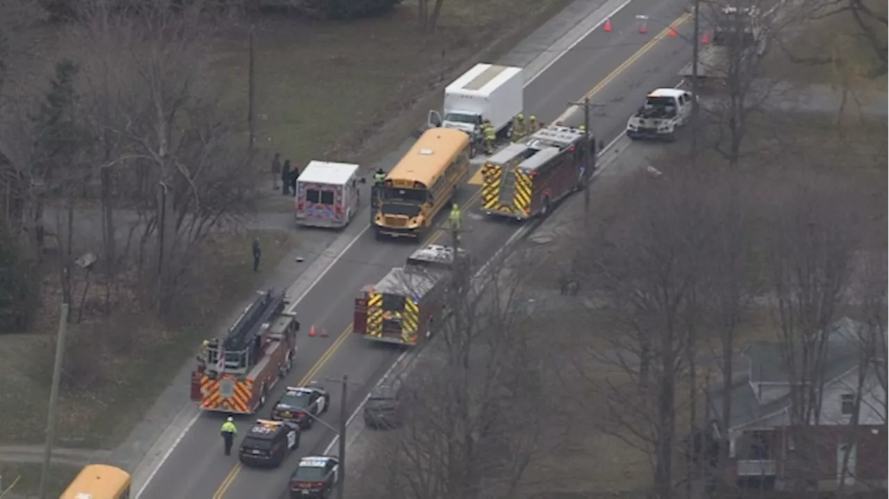 Truck driver seriously hurt in Whitby crash involving school bus