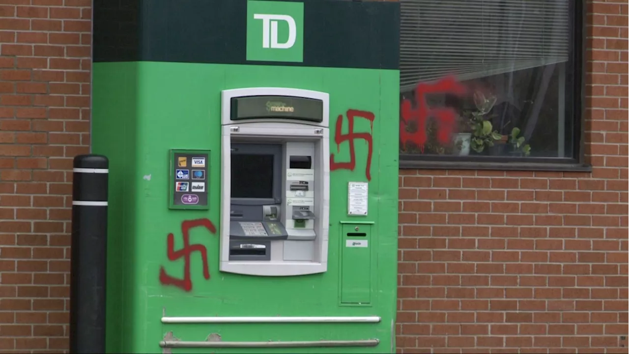 Ottawa Police investigating swastikas painted on Montreal Road ATM