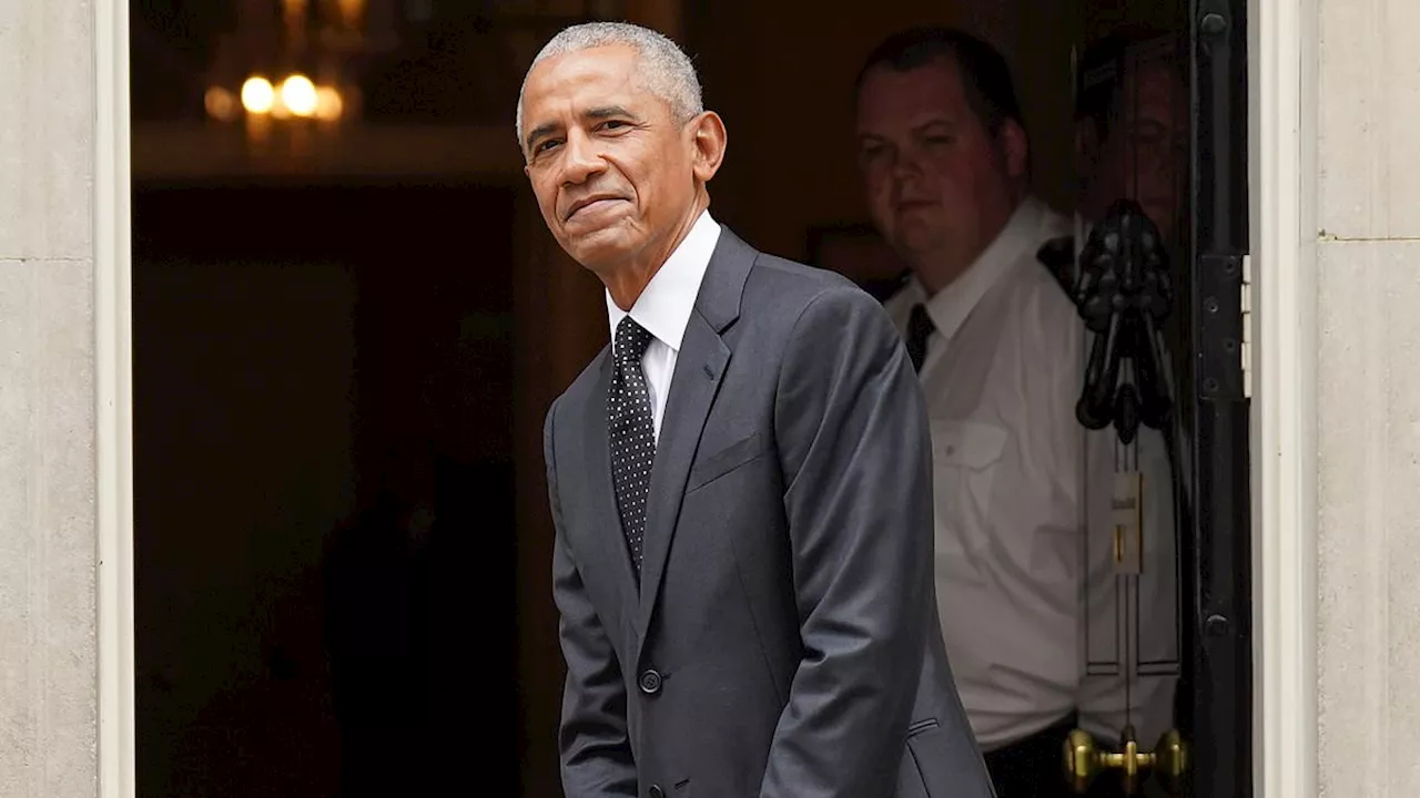 Barack Obama makes a surprise appearance at No10 for talks with Sunak