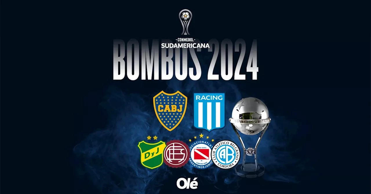 Sorteo de la Copa Sudamericana 2024: equipos clasificados, bombos, a qué hora y cómo ver