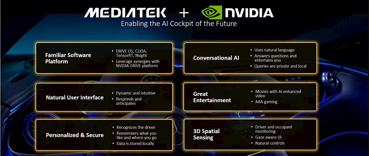 MediaTek Reinvents The Smart Car, With Help From Partner Nvidia