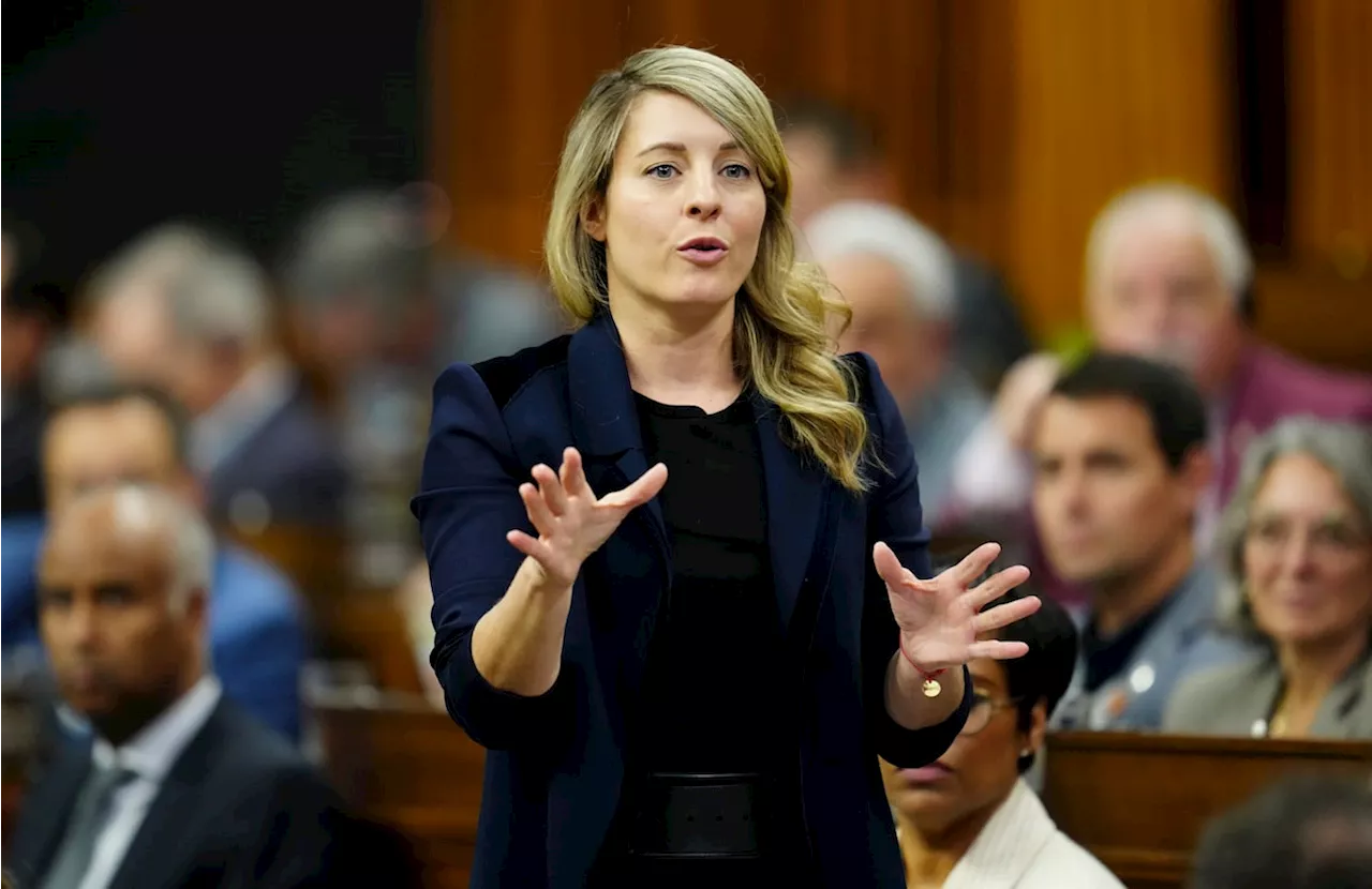 Canada won’t shift foreign policy, Joly says as NDP calls for Palestine recognition