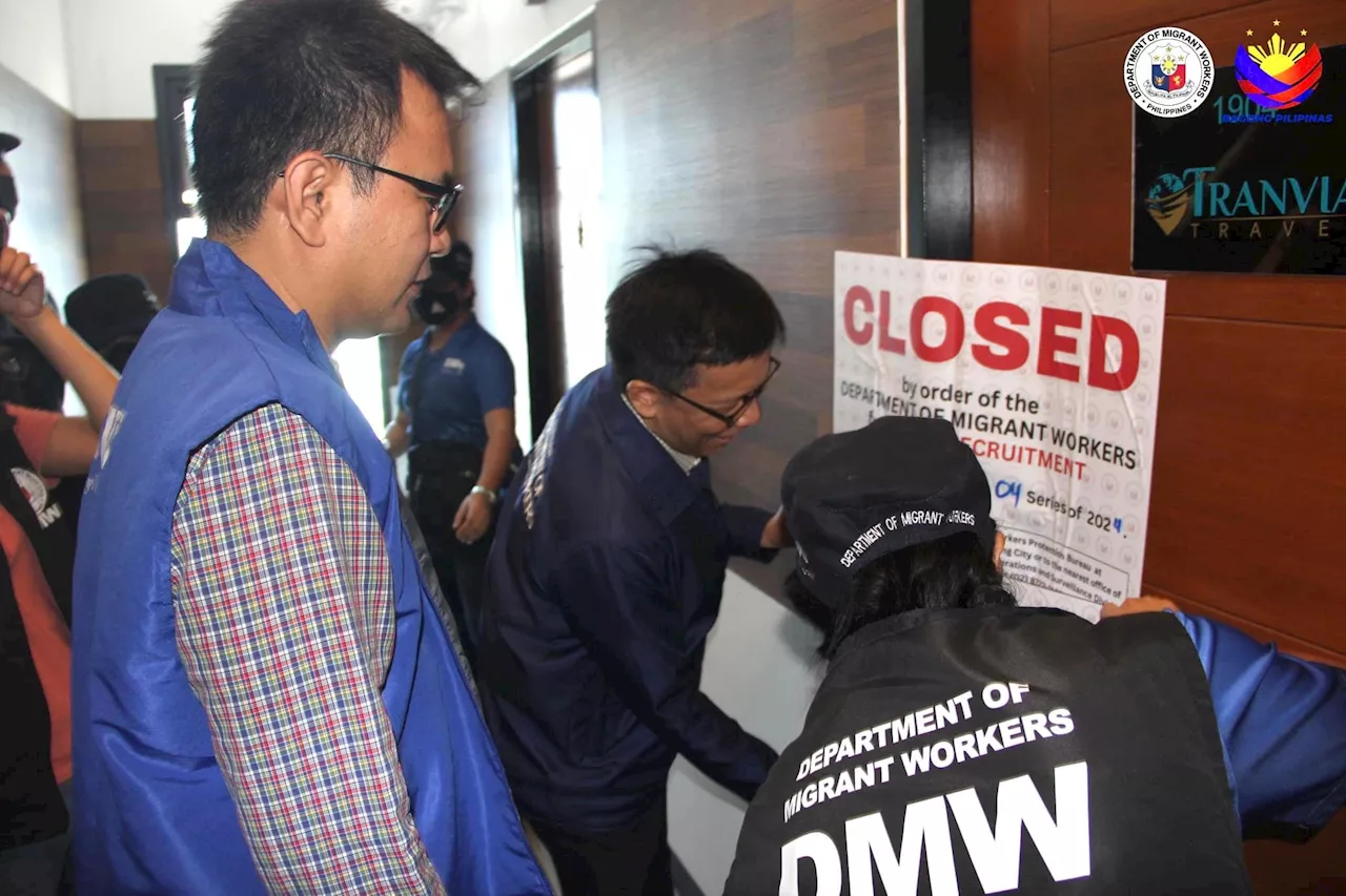 DMW shuts down illegal recruitment firm in QC