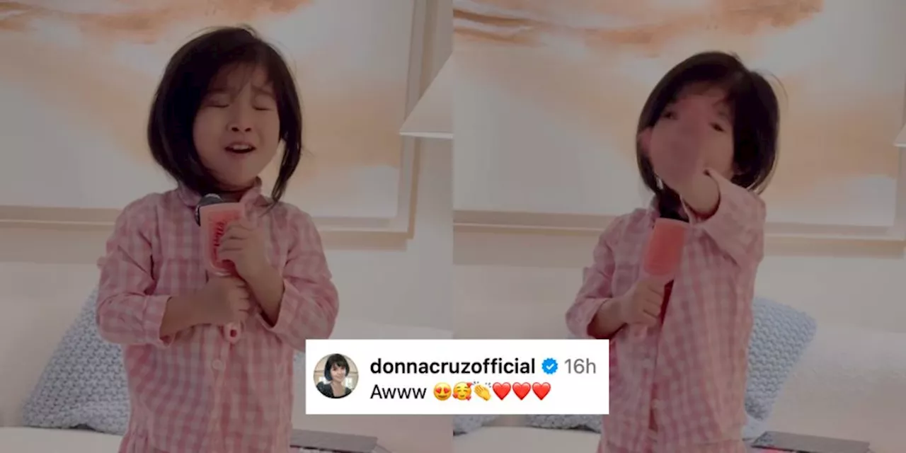 Donna Cruz reacts to video of Sheena Halili’s daughter Martina singing her song ‘I Can’