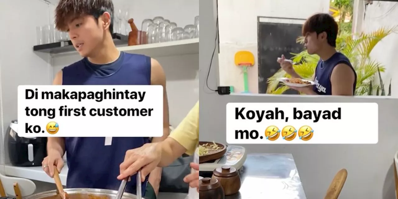 Miguel Tanfelix's mom Grace shares video of actor excited to eat spaghetti, lumpiang Shanghai