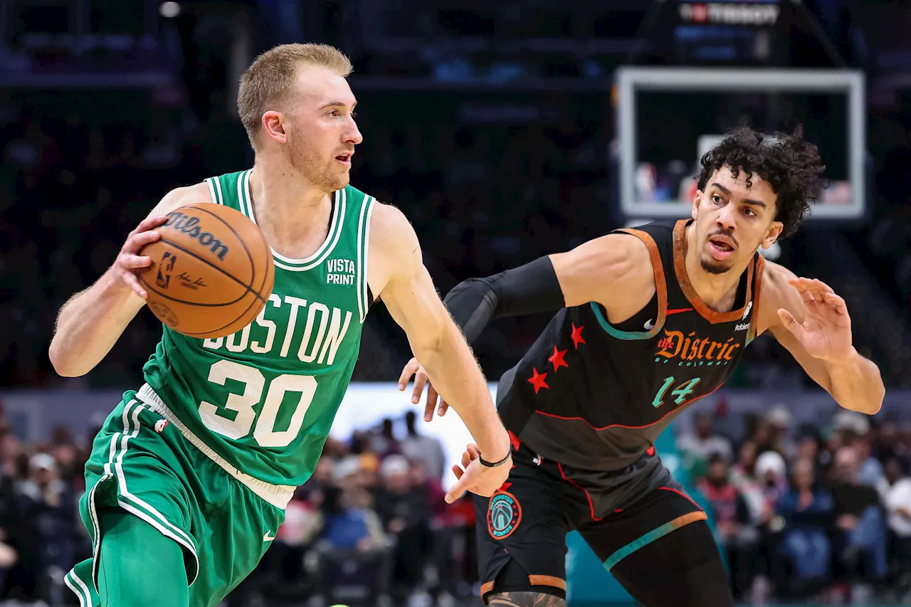 NBA: Sam Hauser has career-best game as Celtics rout Wizards