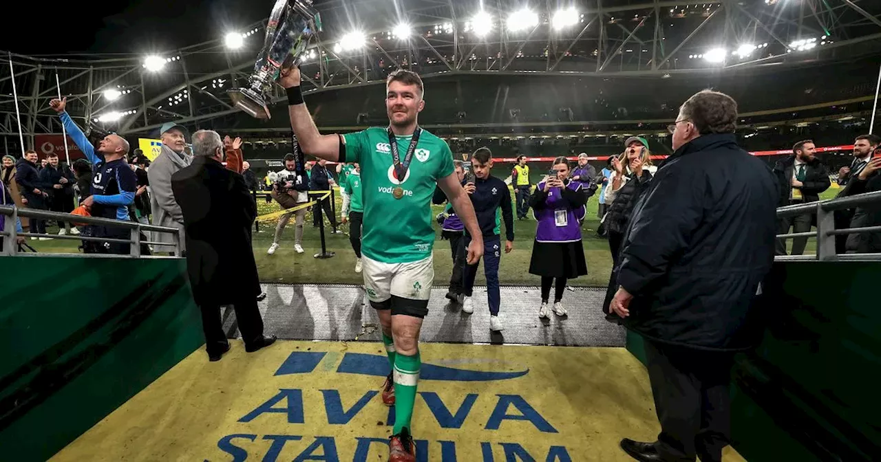 Peter O'Mahony and Andy Farrell joke about the skipper's 's*** stat' after win