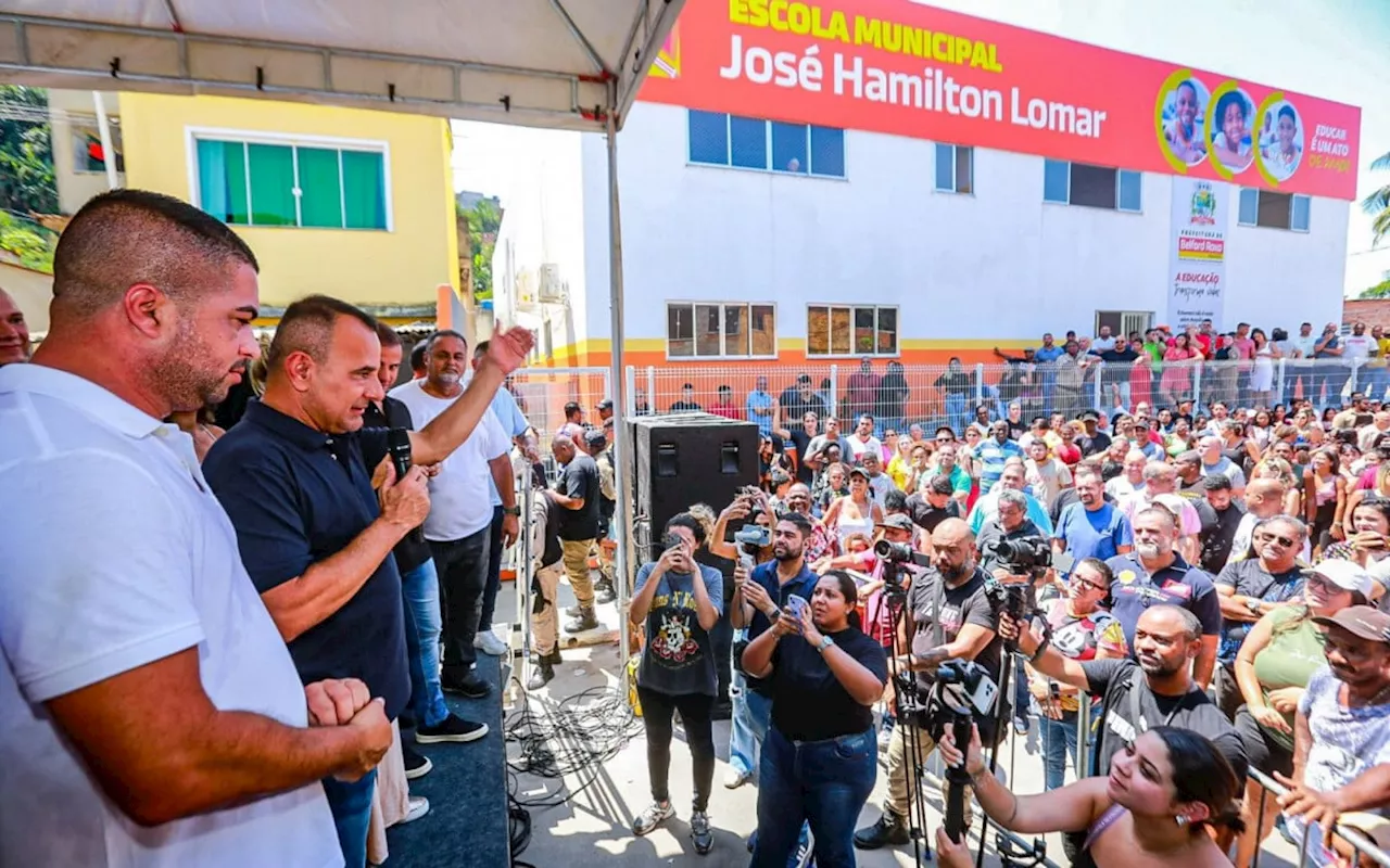 Prefeitura de Belford Roxo inaugura Escola Municipal José Hamilton Lomar no Parque Suécia