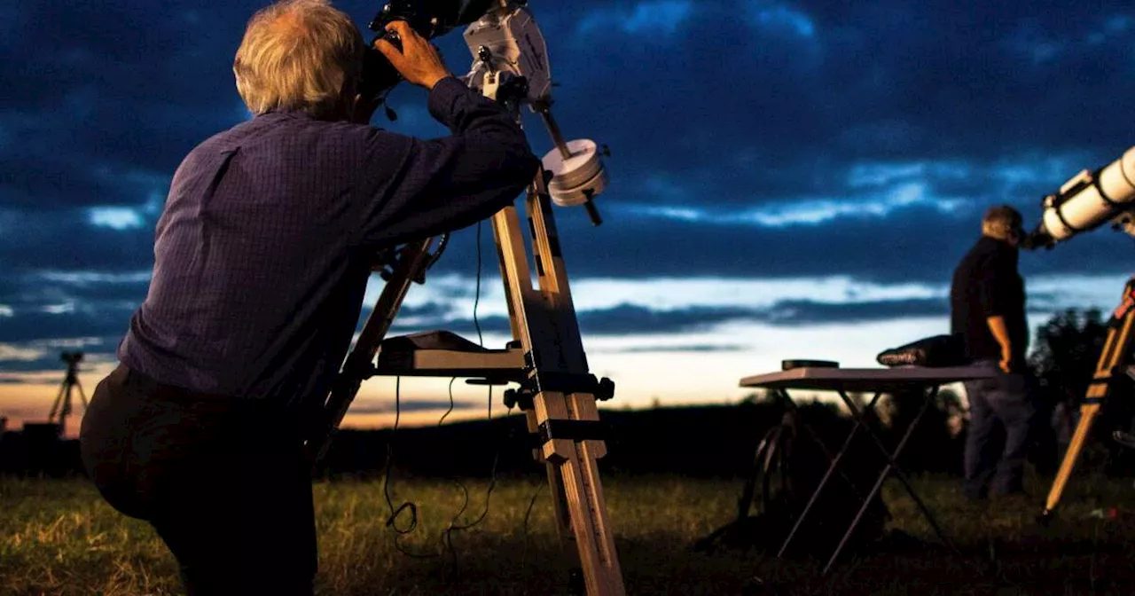 The 'devil comet' is visible in the night sky, and is sticking around for the eclipse