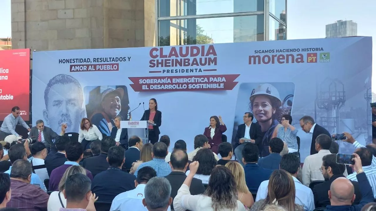 Con respaldo de Cuauhtémoc Cárdenas, Sheinbaum presenta su propuesta energética de gobierno