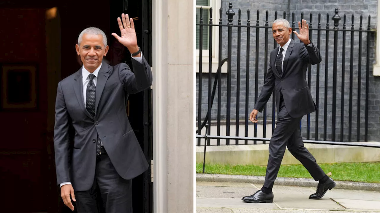 Barack Obama visits 10 Downing Street for surprise meeting with Rishi Sunak