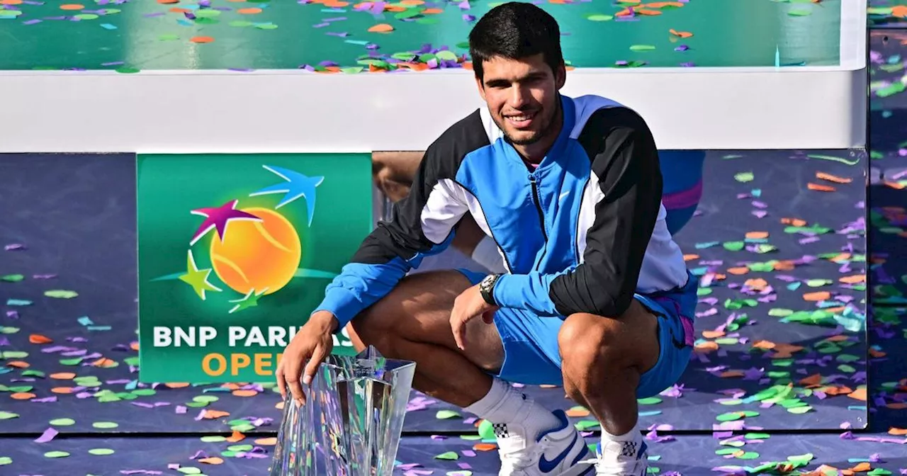 Tennis : Carlos Alcaraz triomphe à Indian Wells et renaît après des «mois difficiles, sans plaisir»