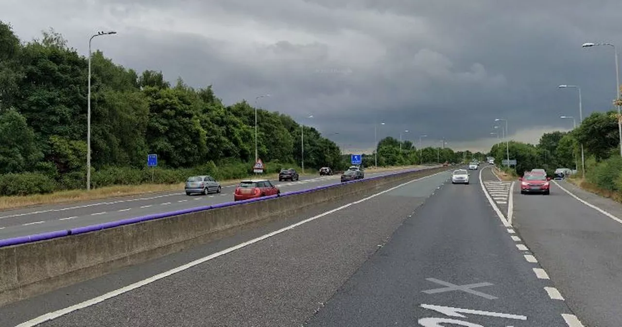 Police near Elland Road live as traffic stopped on M621 in both directions