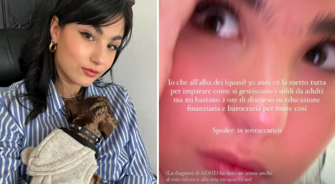 Giorgia Soleri e il disturbo dell'attenzione: «Ce la metto tutta per imparare a gestire i soldi, ma...». Cos'è