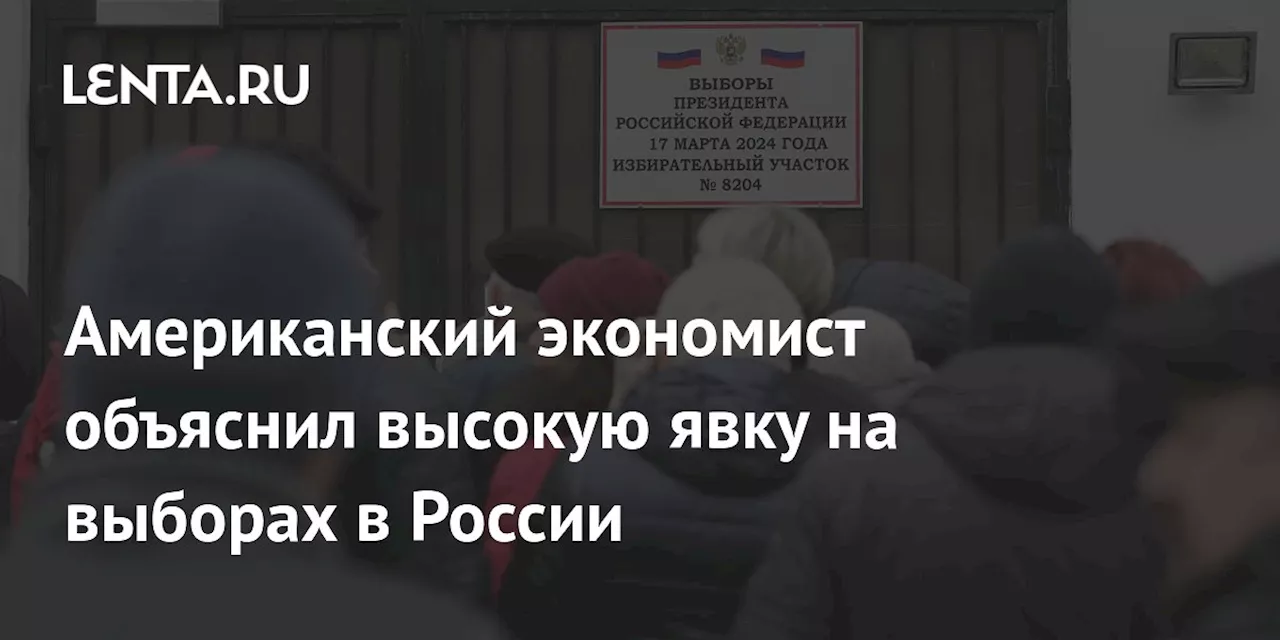 Американский экономист объяснил высокую явку на выборах в России