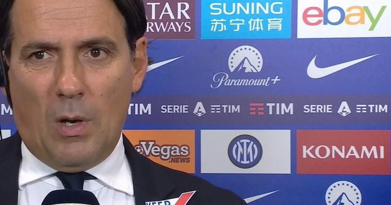 Inter, Simone Inzaghi: &#034;Parlano di cose negative?&#034;, sfogo dopo il Napoli