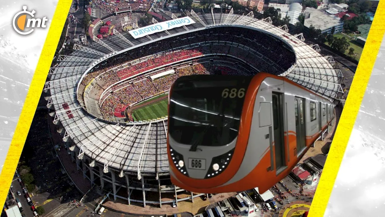 Proponen ampliar metro de CdMx hasta la estación Estadio Azteca para Mundial de 2026