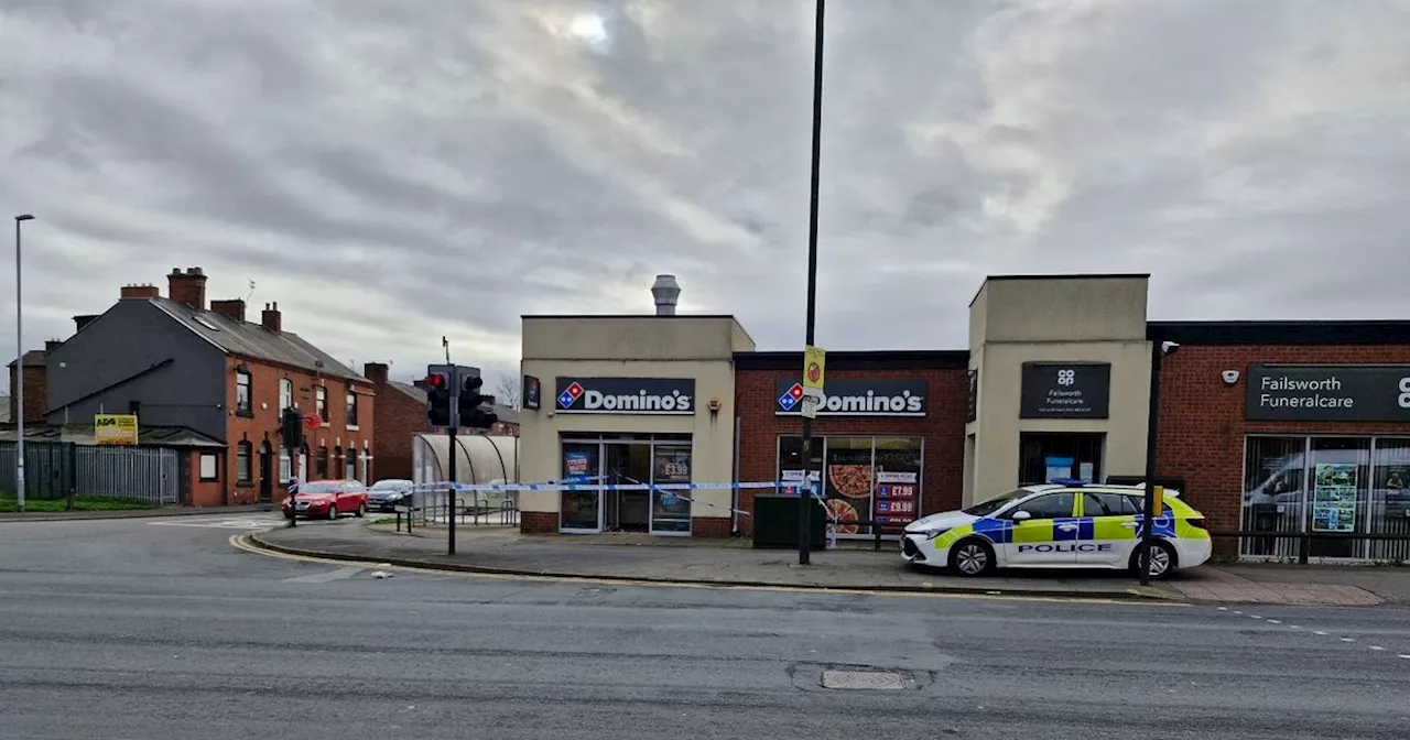 LIVE: Police cordon off Domino's shop in Failsworth after incident