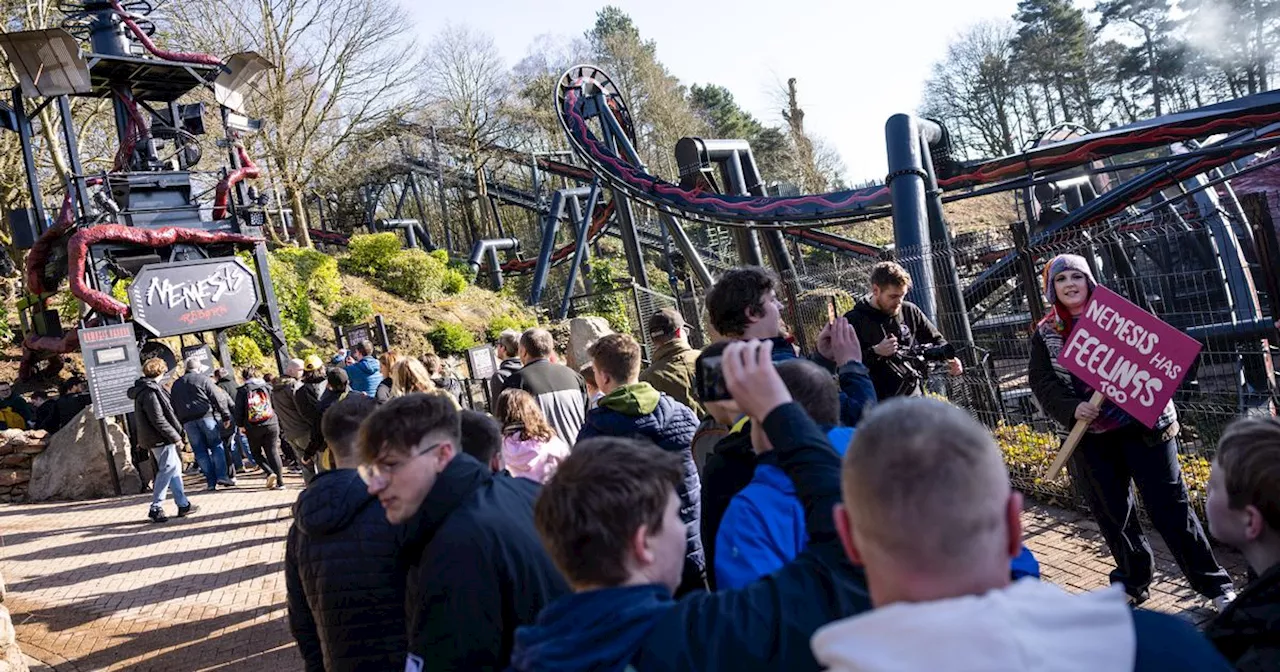 Thrill-seekers joined four-hour queue for Alton Towers' newest attraction