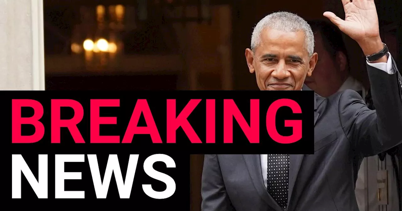 Barack Obama arrives at Downing Street for surprise private meeting