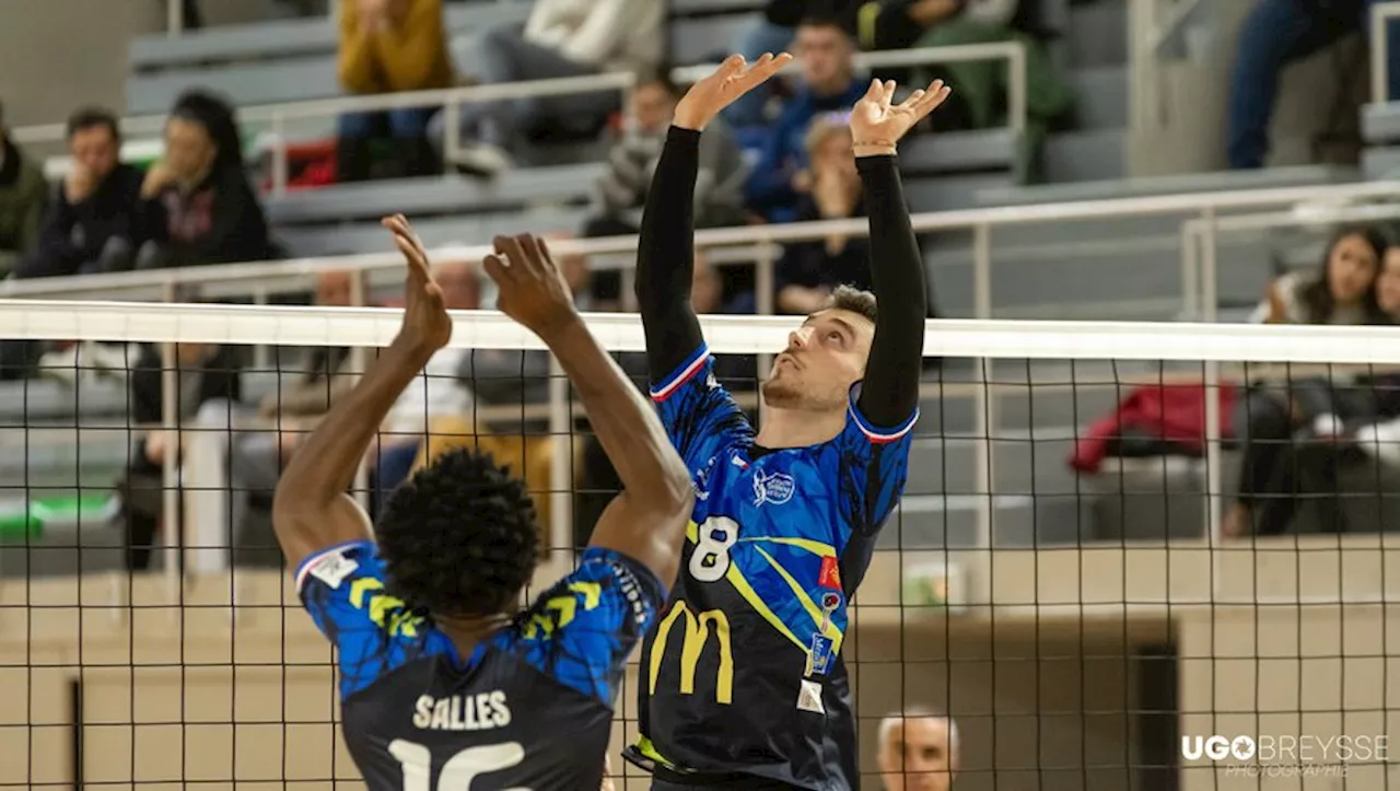 Play-off Ligue B : le Mende Volley Lozère surclassé par l'AS Cannes lors du match 2