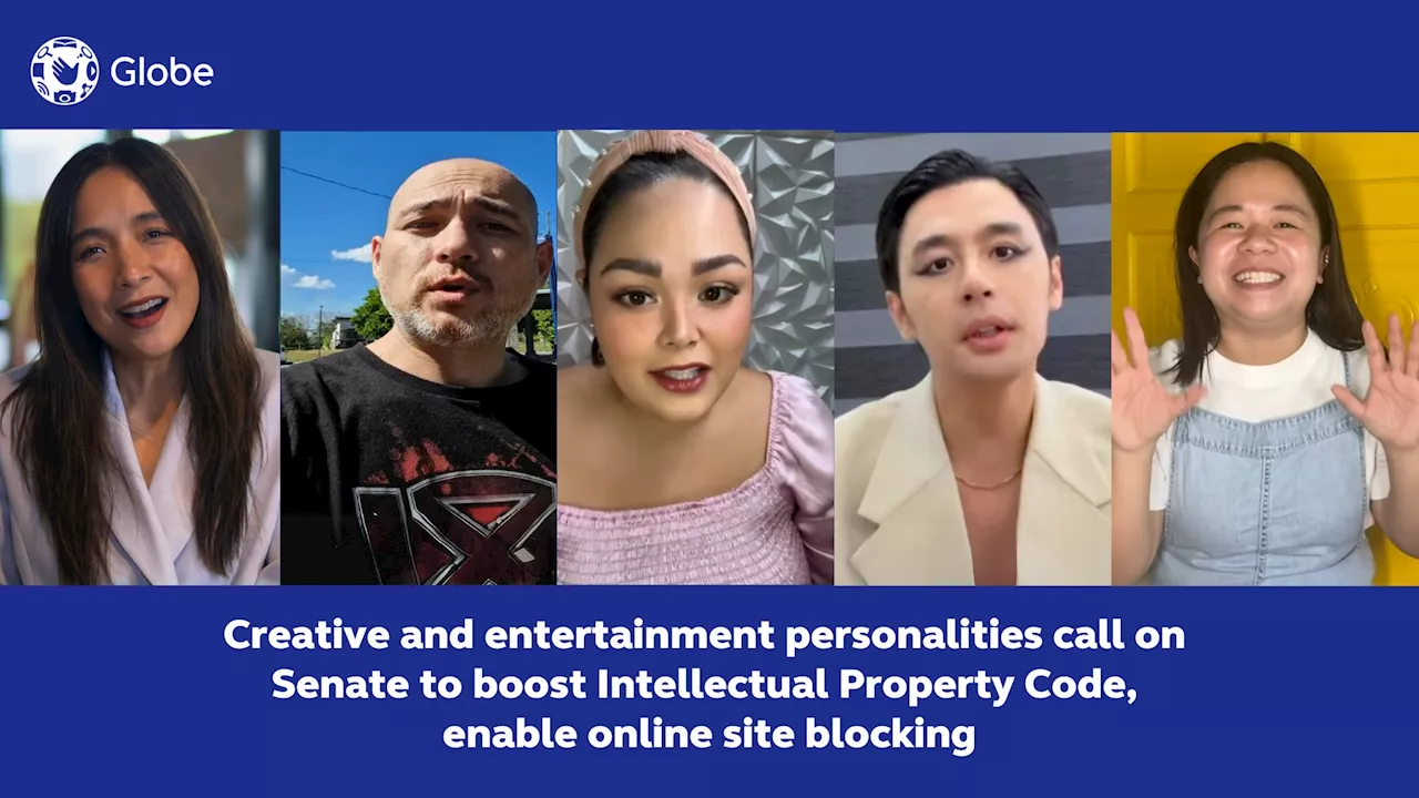 Creative and entertainment personalities call on Senate to boost Intellectual Property Code, enable online site blocking