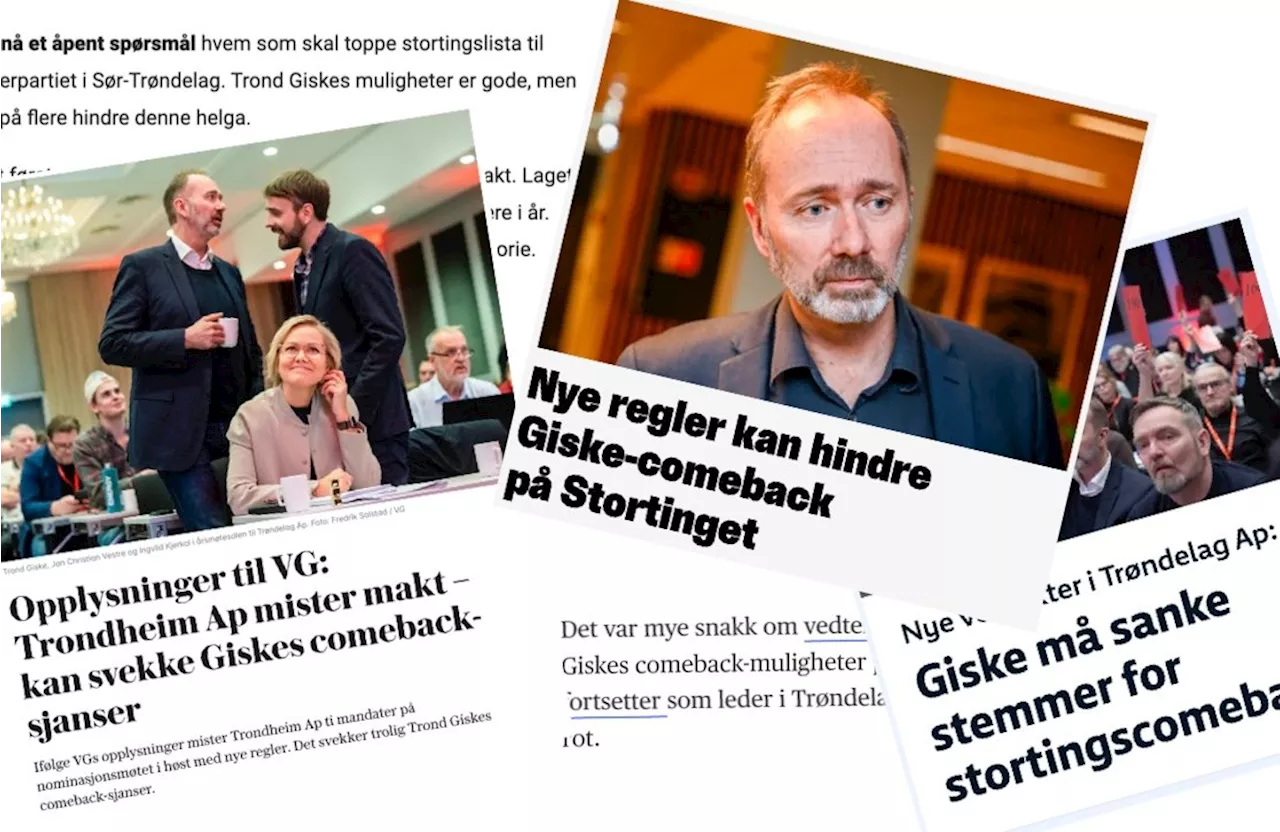 Nei, Trond Giskes vei til Stortinget ble ikke lengre i helgen