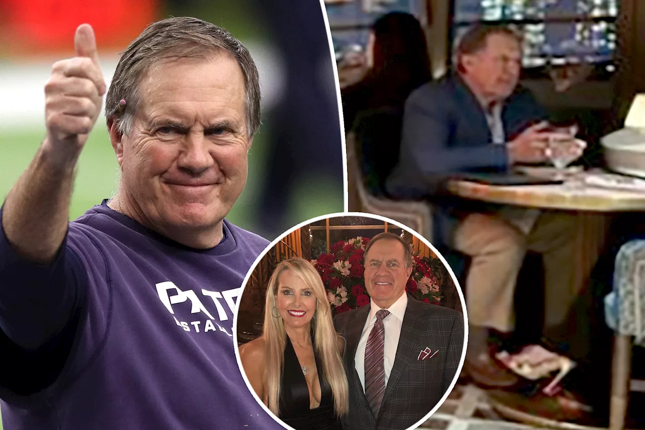 Ex-Patriots coach Bill Belichick spotted on apparent date in Boston with mystery brunette