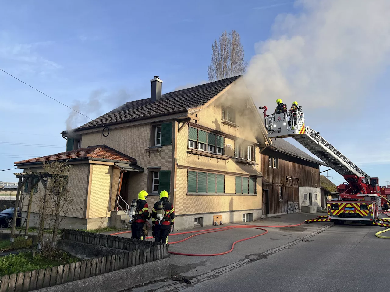 Gossau SG: Brand in EFH ausgebrochen – Sachschaden rund 100’000 Franken