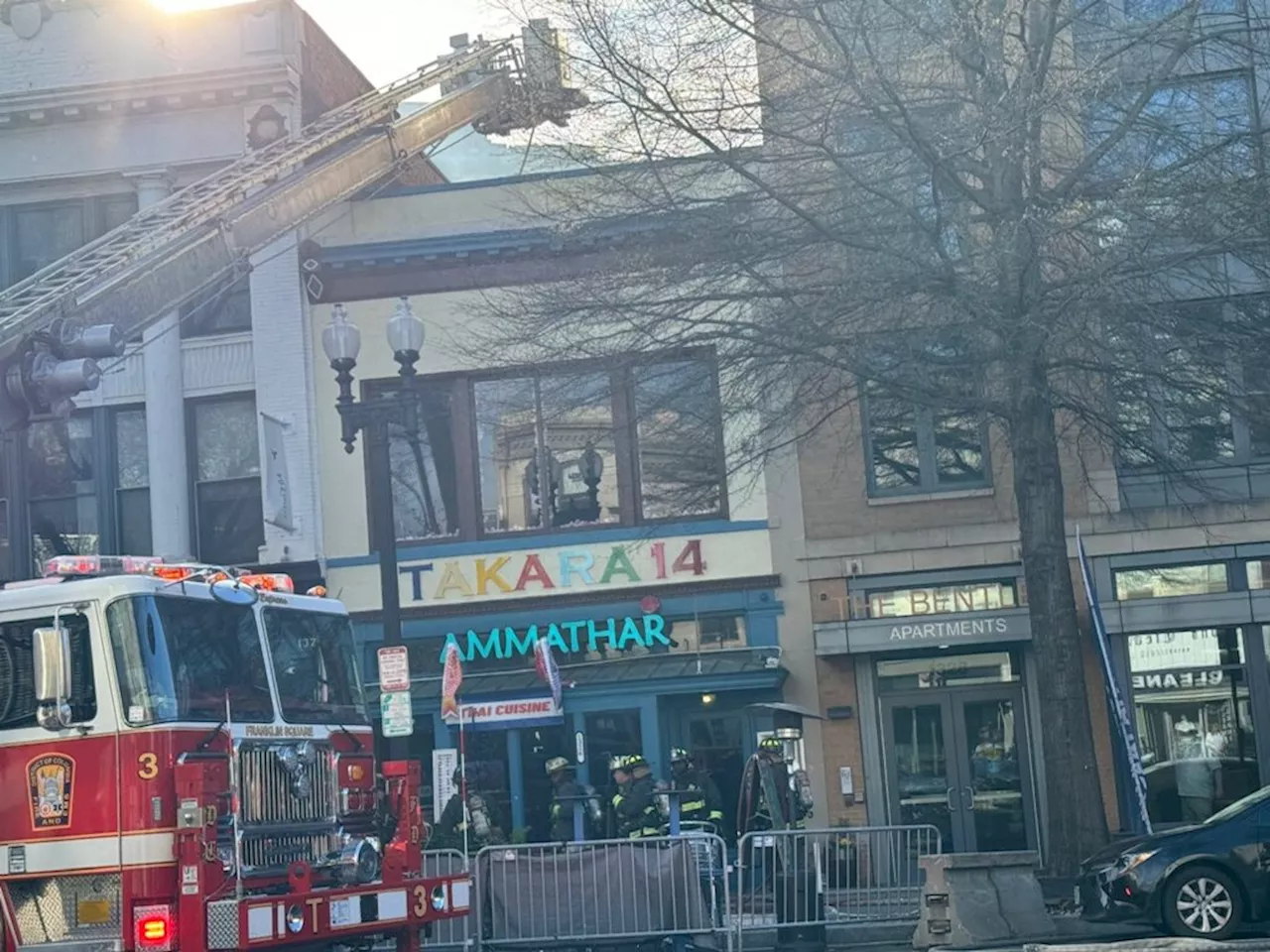 Fire on 14th Street Sunday: “5 adults living on the floors above the restaurant displaced.”