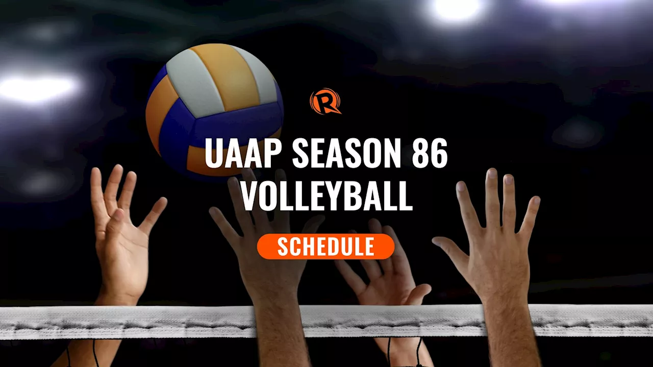 GAME SCHEDULE: UAAP Season 86 volleyball