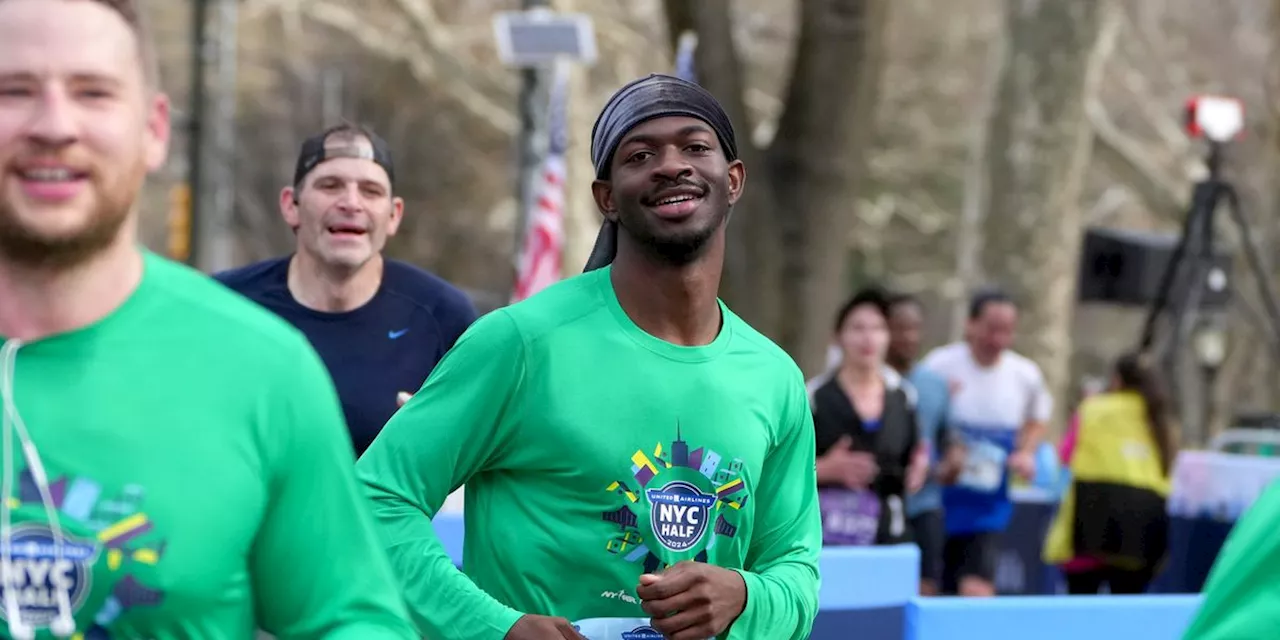 Lil Nas X Ran the NYC Half in 2:32—Wearing High Top Sneakers