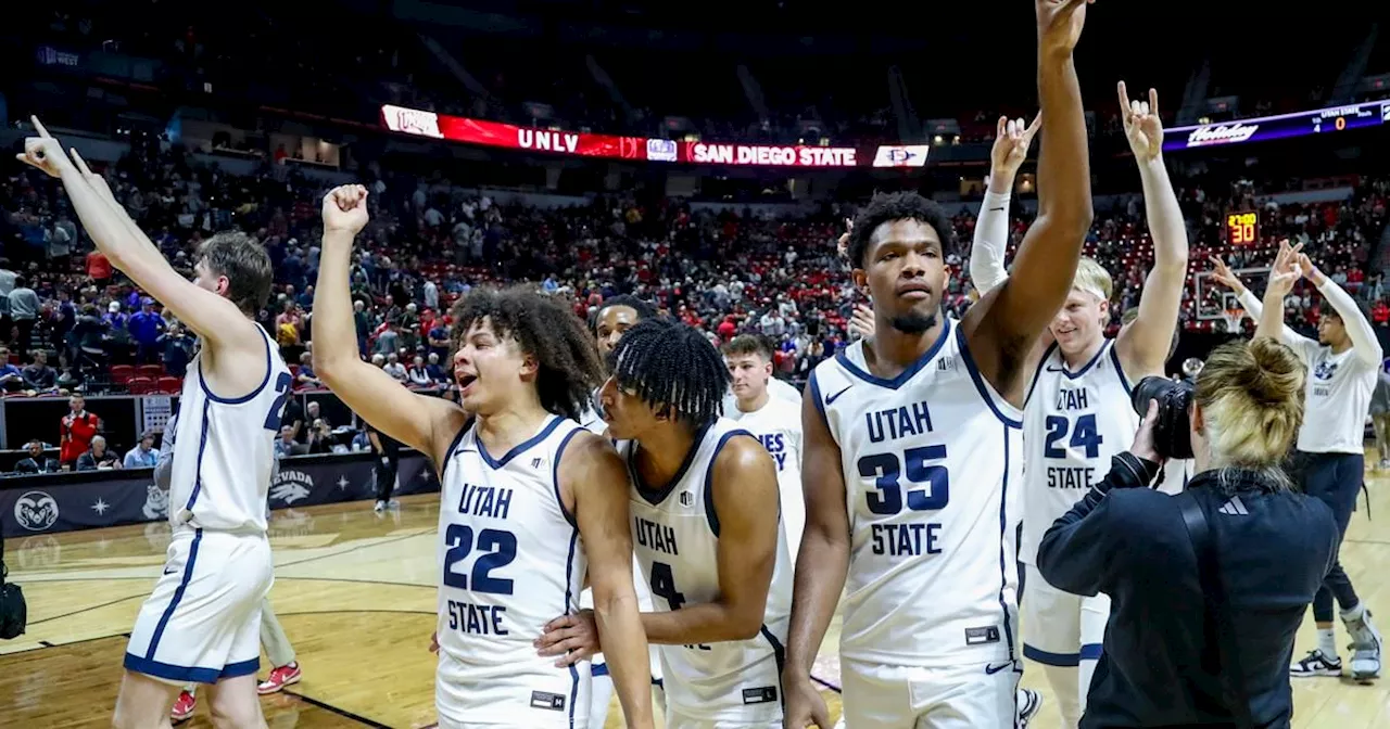 Utah State is heading back to the NCAA Tournament after improbable Mountain West run