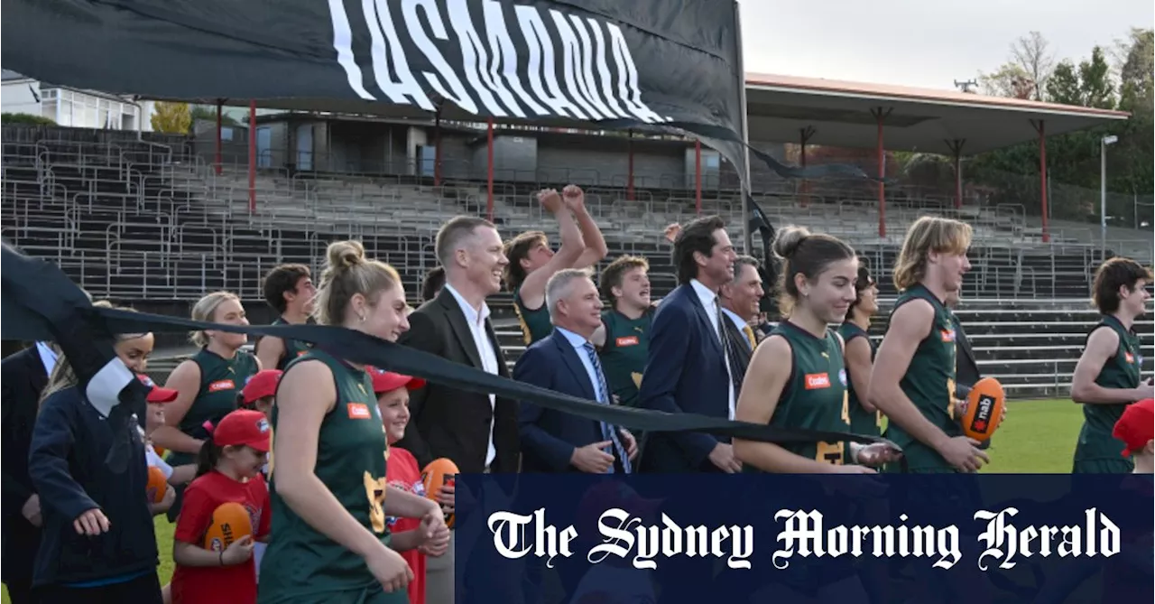 Tasmania’s first AFL club logo and colours unveiled