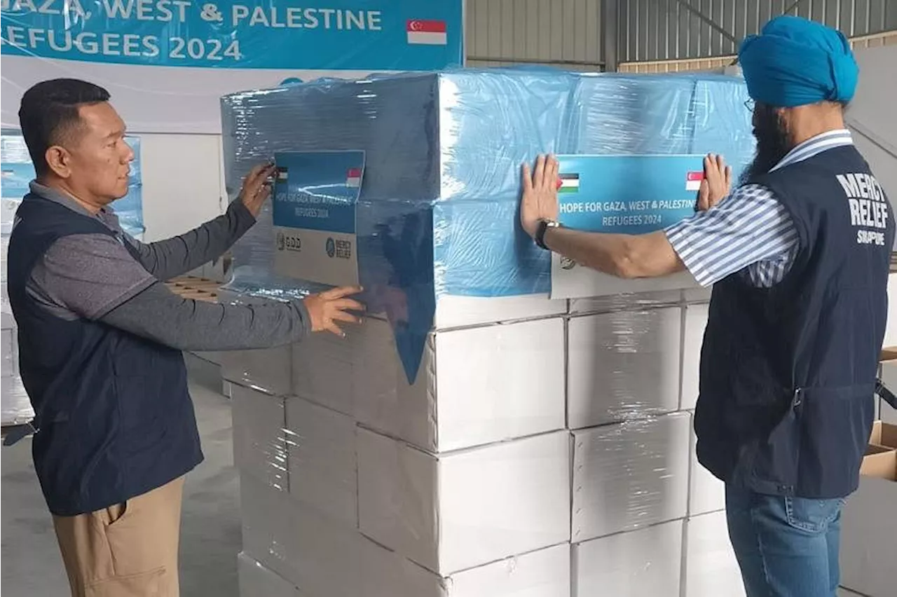 Singapore’s Mercy Relief delivers food packages, hygiene kits to Palestinian refugees