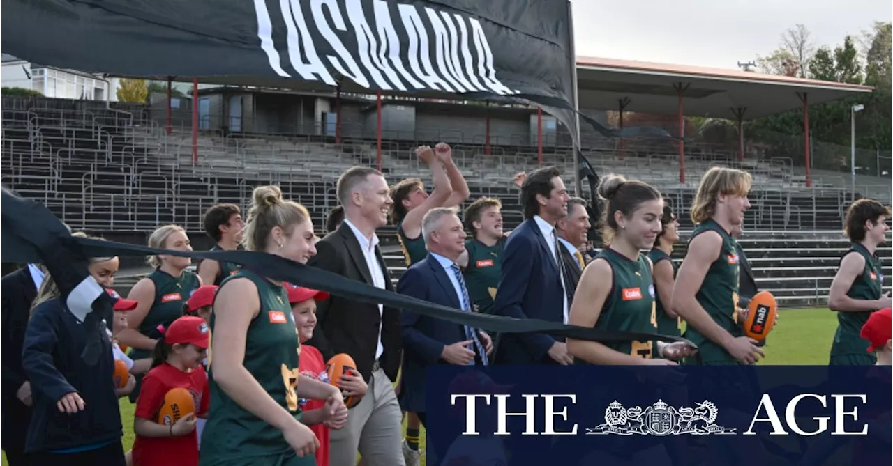 Tasmania’s first AFL club logo and colours unveiled