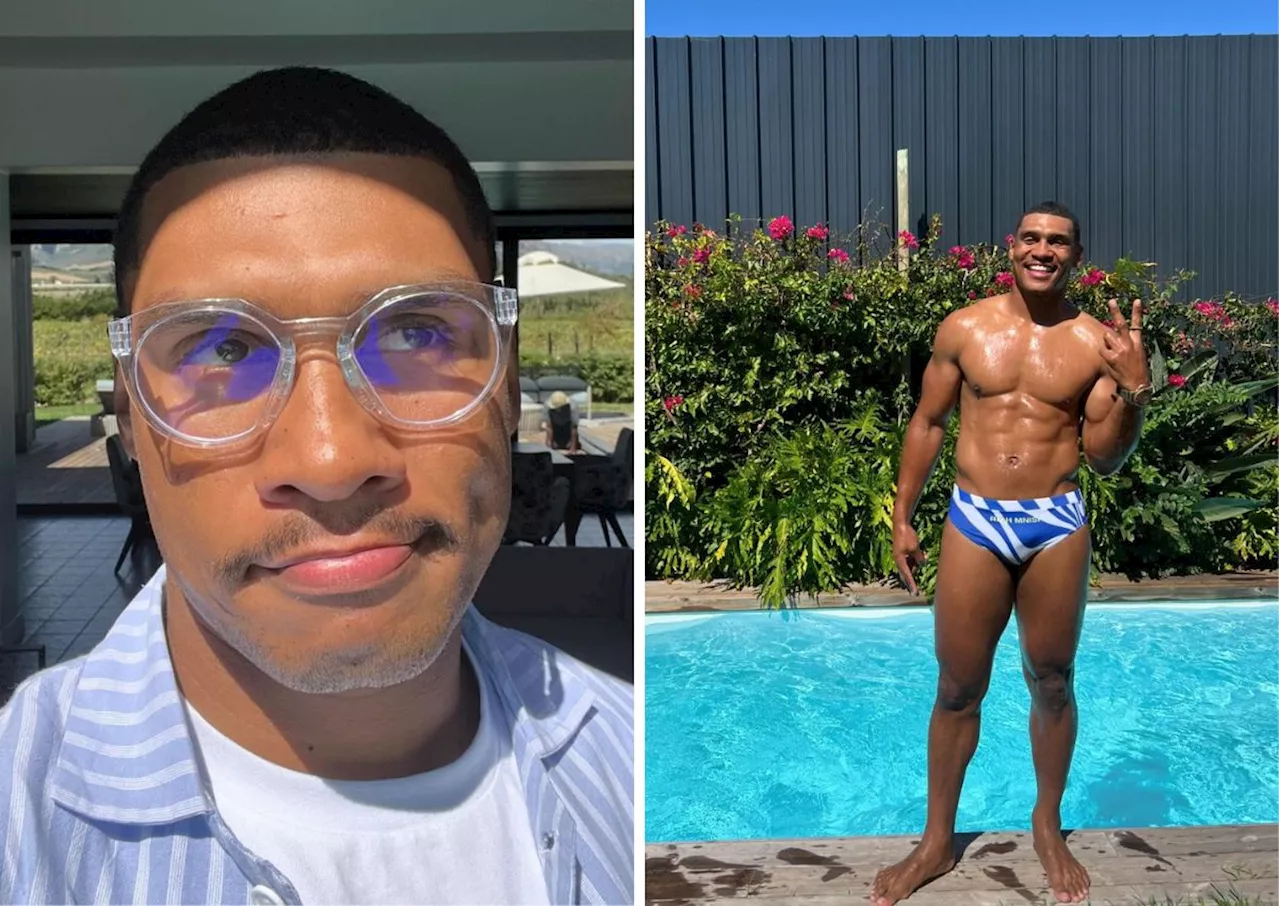 ‘Zaddy’: Damian Willemse sets pulses racing at the pool [watch]