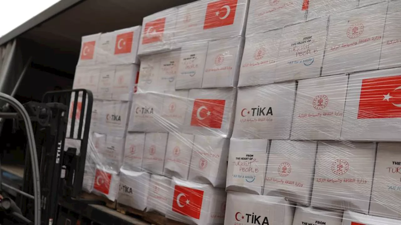 Turkish aid agency continues its aid efforts in Gaza