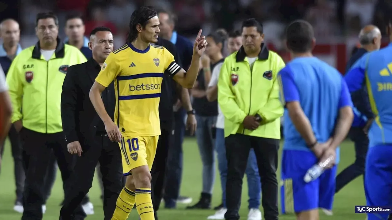 Por qué hubo insultos para Cavani y el plantel de Boca de los hinchas de Estudiantes