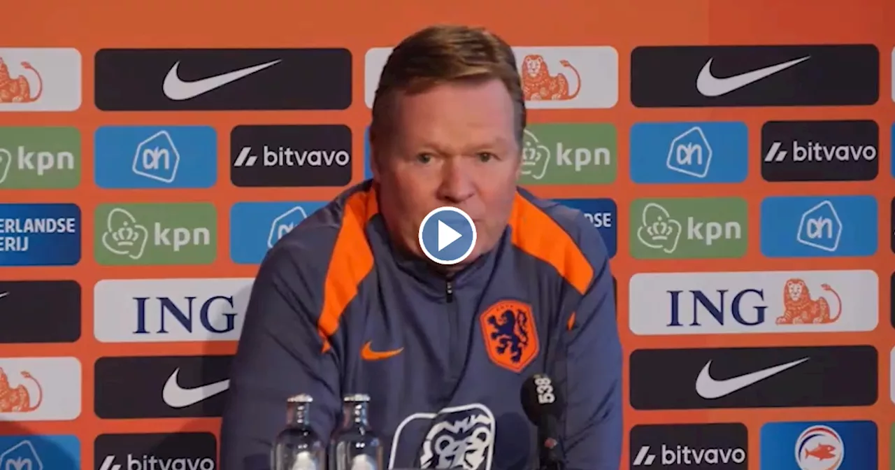 Koeman hoopvol richting EK: 'Memphis groeit toe naar beste vorm'