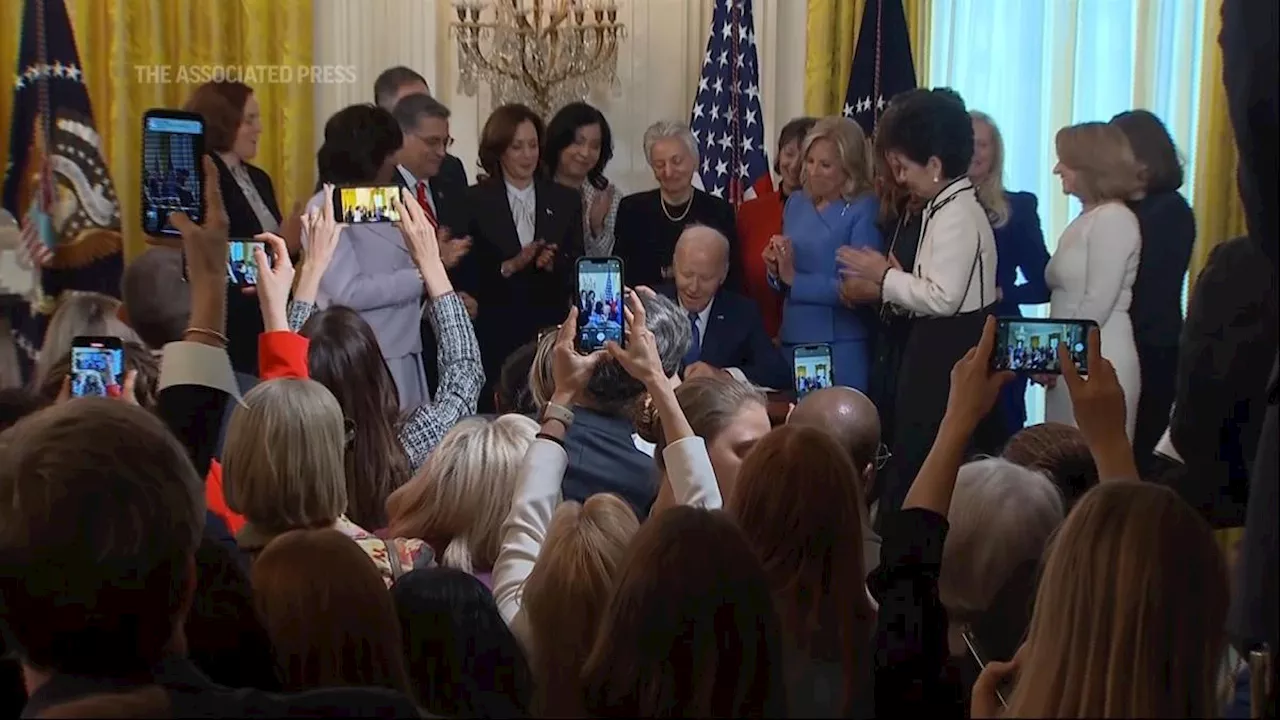 Biden signs executive order that advances study of women's health