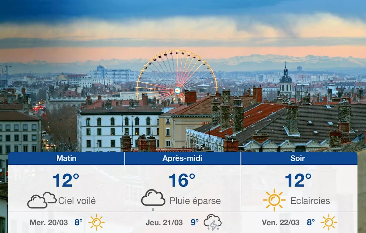 Météo Lyon: prévisions du mardi 19 mars 2024