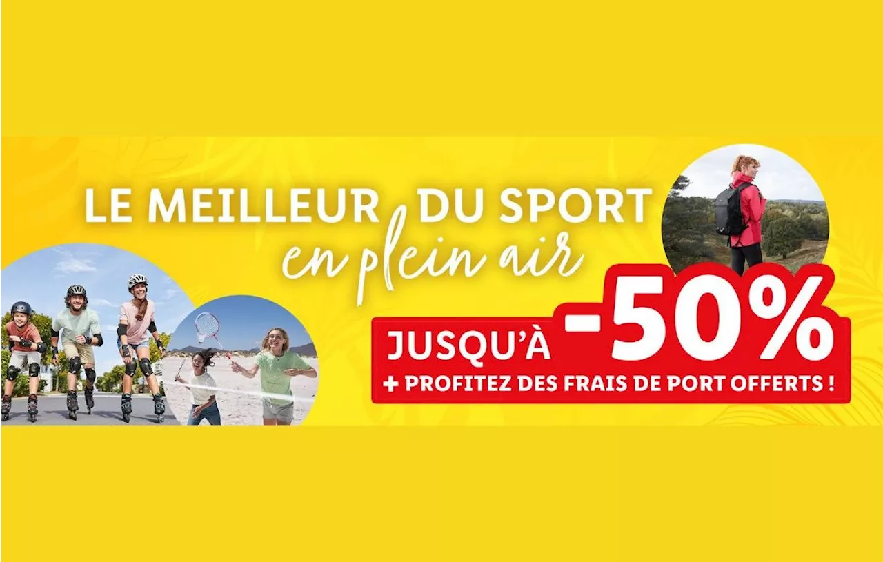 Lidl vous propose jusqu’à 50 % de réduction sur sa collection sport en plein air