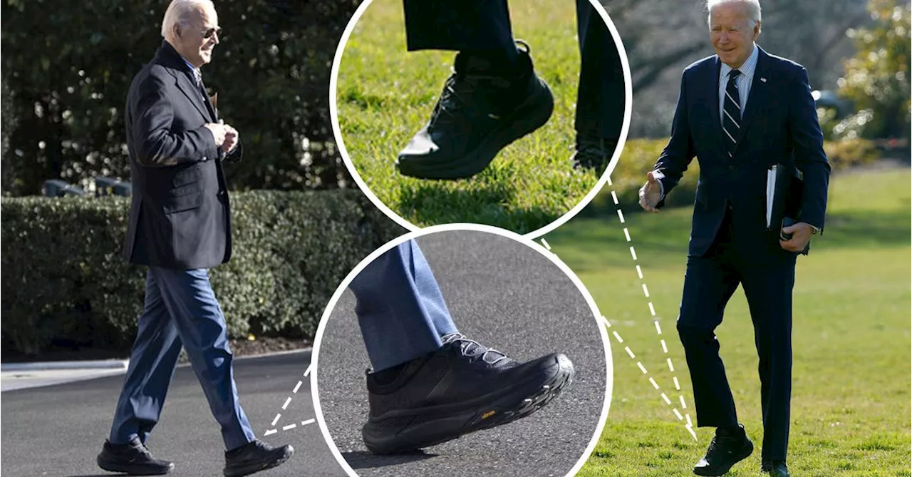 President Joe Biden's wide-soled shoes attract attention