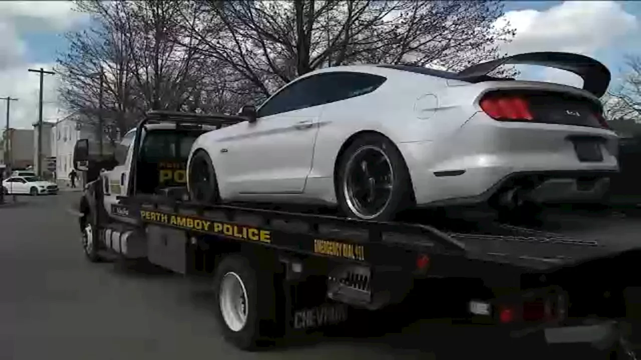 One driver arrested after a street takeover in a busy intersection in Perth Amboy, NJ