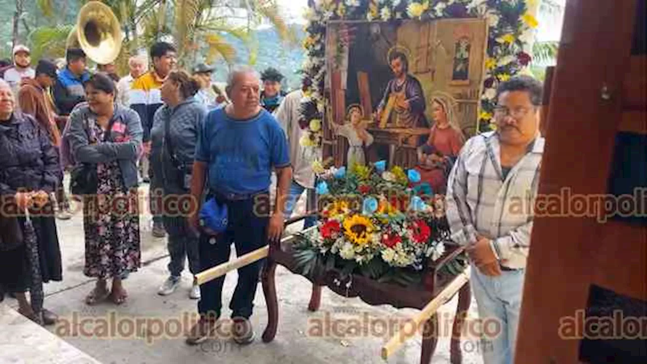 Carpinteros de Tihuatlán celebran a San José, su patrono